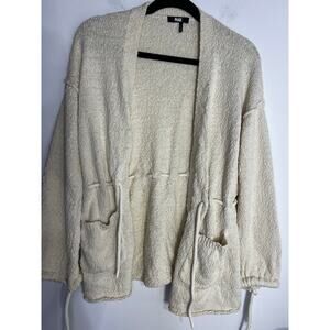 PAIGE Women's Marlee Cardigan Sweater Knit Oatmeal Ivory Size Small